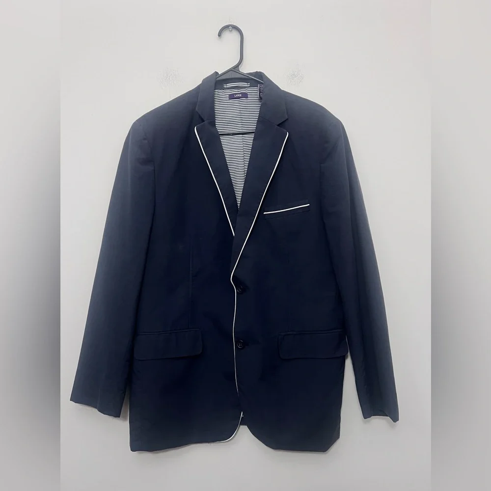 American Rag Navy Sport Coat with White Trim